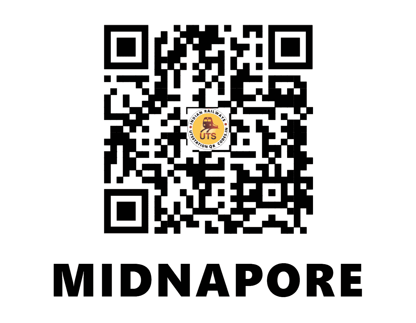 UTS QR Code for MIDNAPORE - MDN (SE - WEST BENGAL)